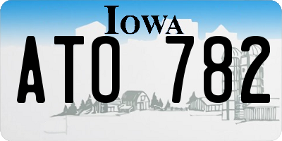 IA license plate ATO782