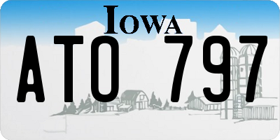 IA license plate ATO797