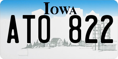 IA license plate ATO822