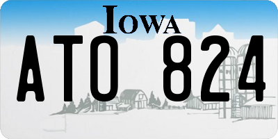 IA license plate ATO824