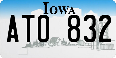 IA license plate ATO832