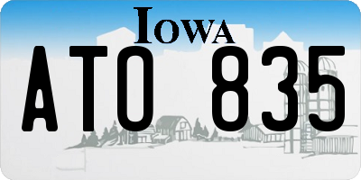 IA license plate ATO835