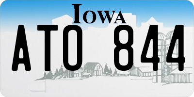 IA license plate ATO844