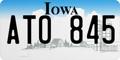 IA license plate ATO845