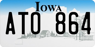 IA license plate ATO864