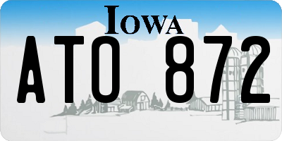 IA license plate ATO872