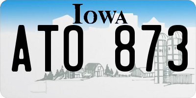 IA license plate ATO873