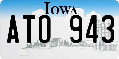 IA license plate ATO943
