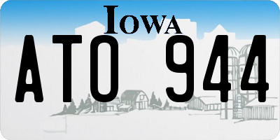 IA license plate ATO944