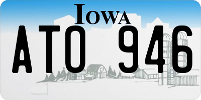 IA license plate ATO946