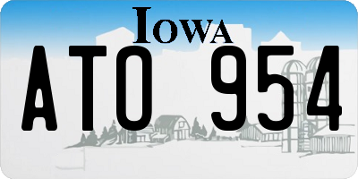 IA license plate ATO954