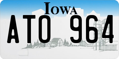 IA license plate ATO964