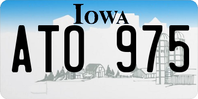 IA license plate ATO975