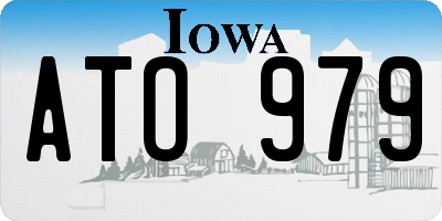 IA license plate ATO979