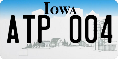IA license plate ATP004