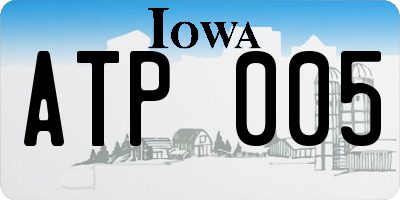 IA license plate ATP005