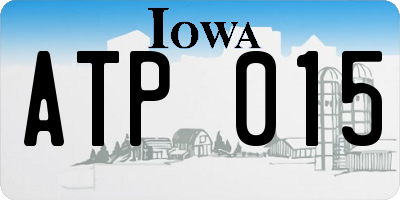 IA license plate ATP015