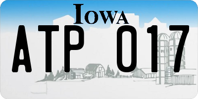 IA license plate ATP017