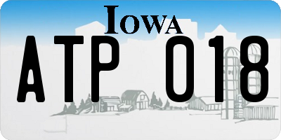 IA license plate ATP018