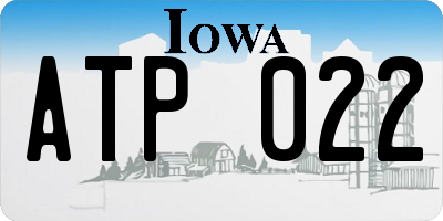 IA license plate ATP022
