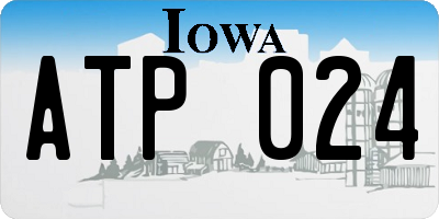 IA license plate ATP024
