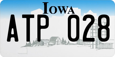 IA license plate ATP028