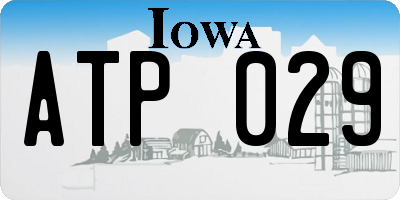 IA license plate ATP029