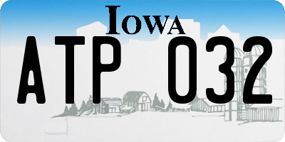 IA license plate ATP032