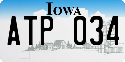 IA license plate ATP034