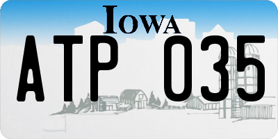 IA license plate ATP035