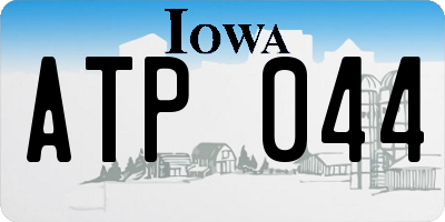 IA license plate ATP044