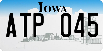 IA license plate ATP045
