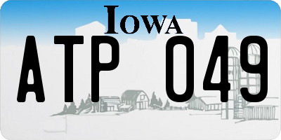 IA license plate ATP049