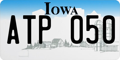 IA license plate ATP050
