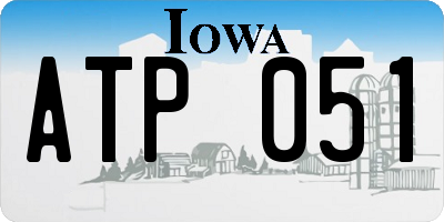 IA license plate ATP051