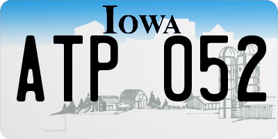 IA license plate ATP052
