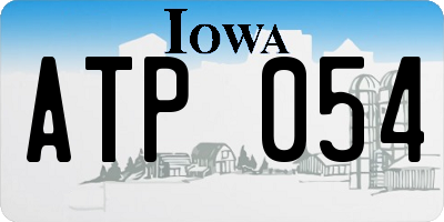 IA license plate ATP054