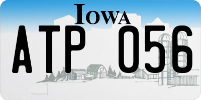 IA license plate ATP056