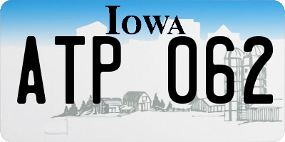 IA license plate ATP062