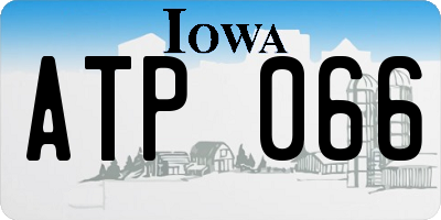 IA license plate ATP066