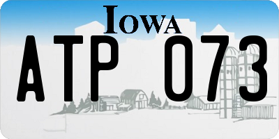 IA license plate ATP073