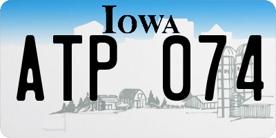 IA license plate ATP074