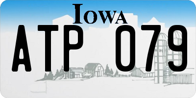 IA license plate ATP079