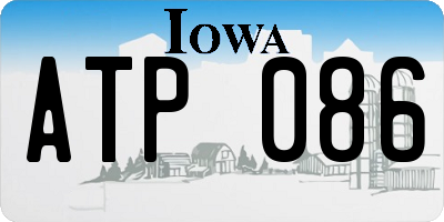 IA license plate ATP086