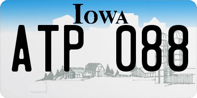 IA license plate ATP088