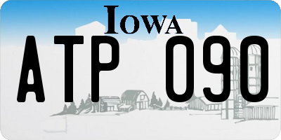IA license plate ATP090
