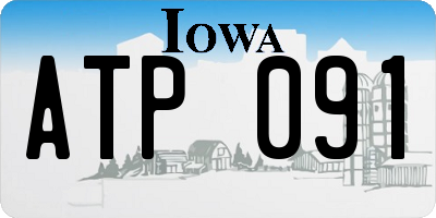 IA license plate ATP091