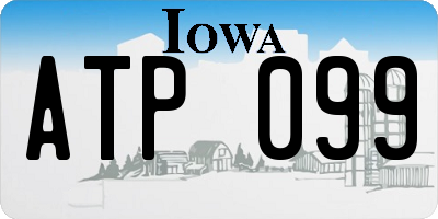 IA license plate ATP099