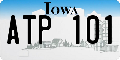 IA license plate ATP101