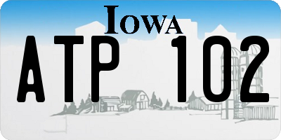IA license plate ATP102